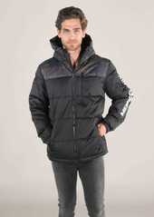 Members Only Men's Twill Block Puffer Jacket