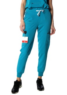 Members Only Valencia Jogger Scrub Pants for Women - Teal