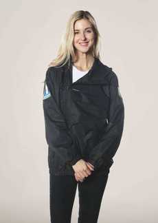 Members Only Women's Asymmetrical Windbreaker Oversized Jacket