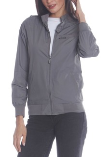 Members Only Women's Classic Iconic Racer Jacket (Slim Fit) - Grey