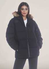 Members Only Women's Cotton Puffer Oversized Jacket