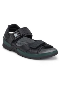 Mephisto 'Shark' Sandal in Black Waxed Leather at Nordstrom