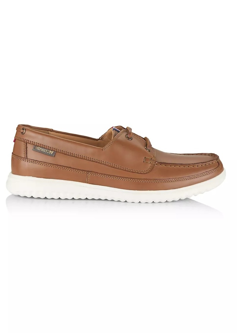 Mephisto Trevis Leather Boat Shoes