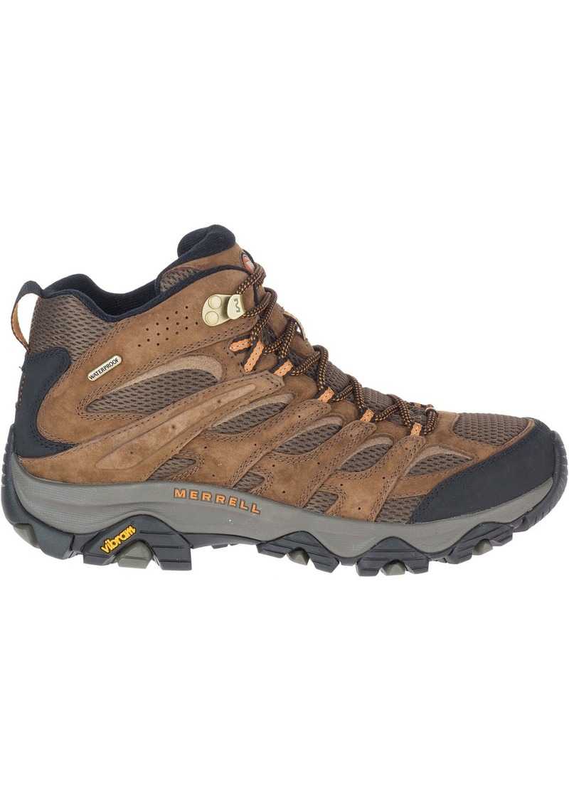 Merrell Men's Moab 3 Mid Waterproof Hiking Boots, Size 7, Brown