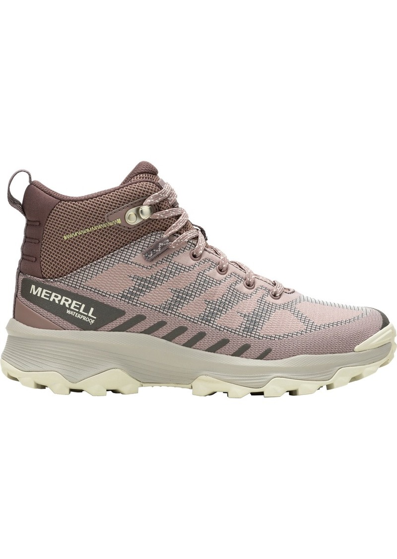 Merrell Women's Speed Eco Mid Waterproof Hiking Boots, Size 7, Tan