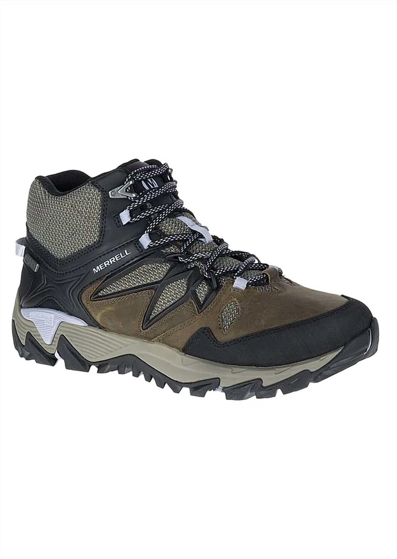 Merrell Women's All Out Blaze 2 Mid Wp Shoes - Medium In Dark Olive