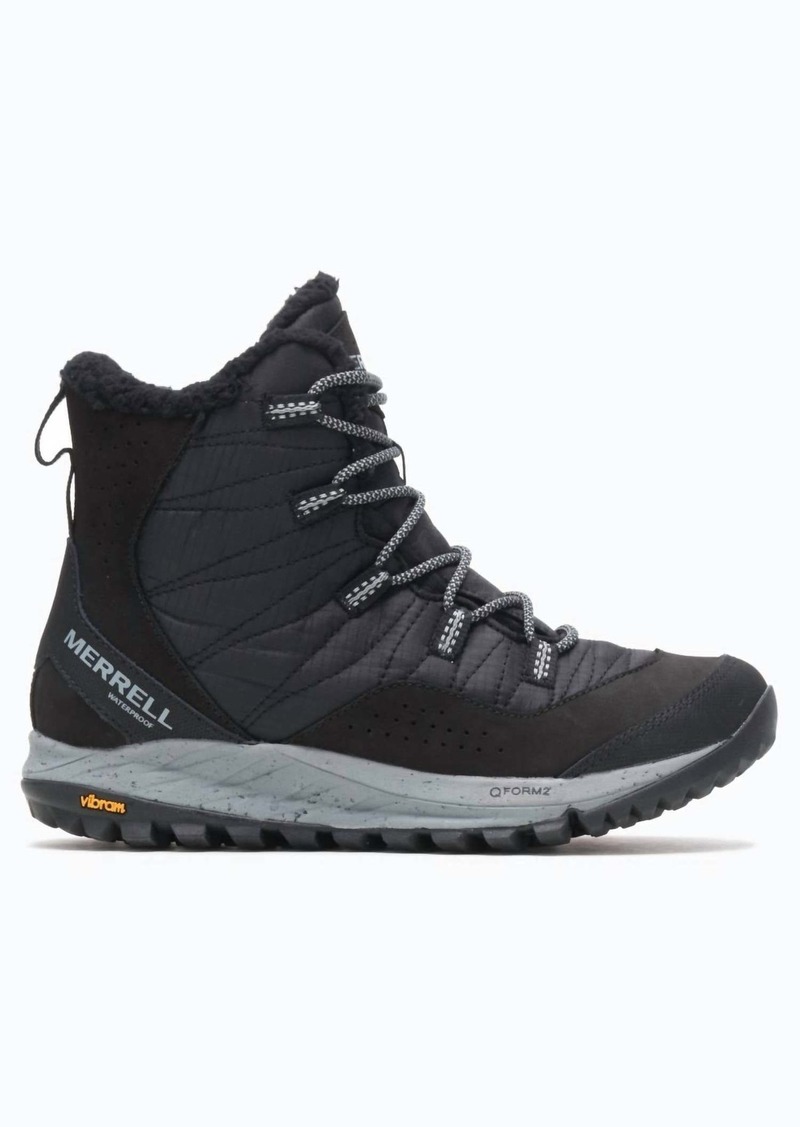 Merrell Women's Antora Waterproof Sneaker Boot In Black