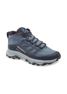 Merrell Moab Speed Gore-Tex® Mid Hiking Shoe in Navy at Nordstrom Rack