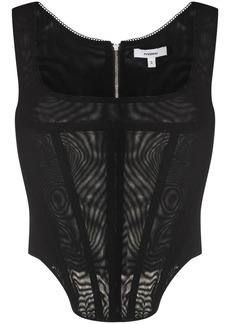 Miaou Campbell corset-style top