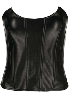 Miaou Leia vegan-leather corset top