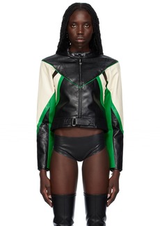 Miaou Black Hannah Jewett Edition Vaughn Faux-Leather Jacket