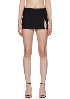 Miaou Black Micro Miniskirt