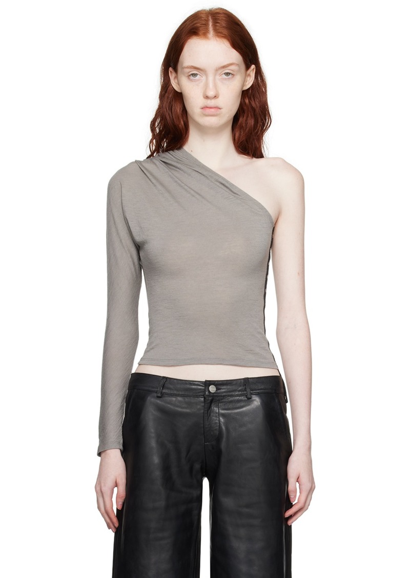 Miaou Gray Katia Long Sleeve T-Shirt