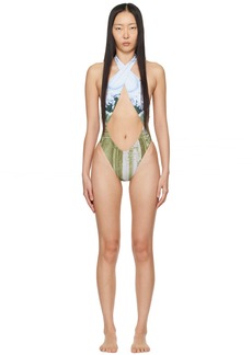 Miaou Green Demi One-Piece Swimsuit