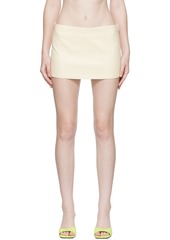 Miaou Off-White Fig Miniskirt