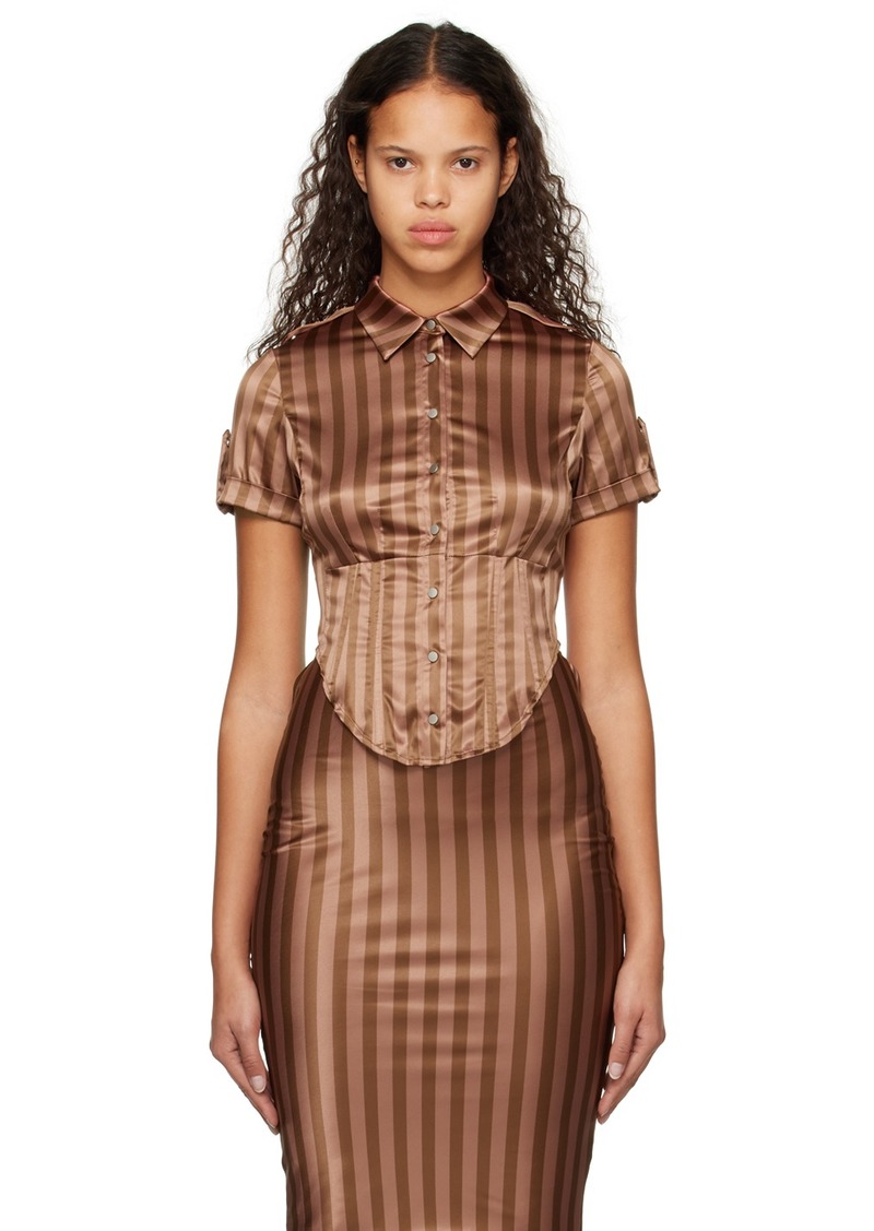 Miaou SSENSE Work Capsule - Brown Max Shirt