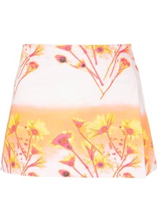 Miaou Micro Sunrise print mini skirt