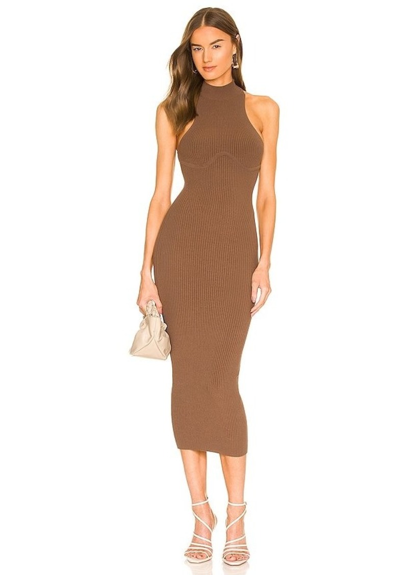 Michael Costello Annalie Long Midi Dress