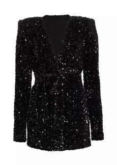 Michael Costello Sterling Sequined Jacket