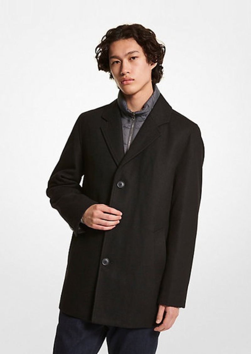 Michael Kors 2-in-1 Wool Blend Coat