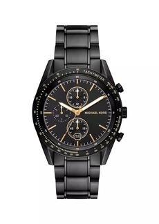 Michael Kors Warren Black Stainless Steel Chronograph Watch/42MM