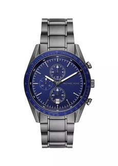 Michael Kors Warren Gunmetal-Tone Stainless Steel Chronograph Watch/42MM