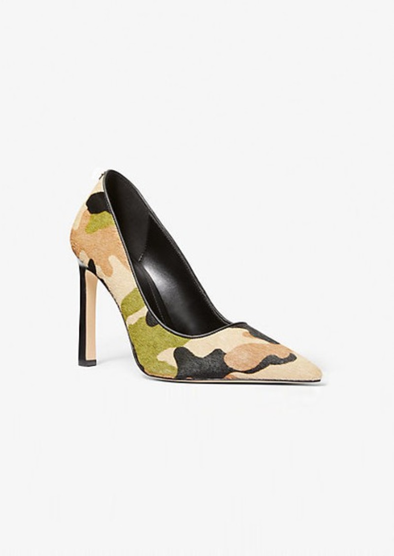 Michael Kors Amara Camouflage Print Calf Hair Pump