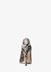 Michael Kors Amara Snake Embossed Leather Pump