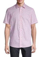 Michael Kors Amos Printed Short-Sleeve Shirt