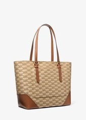 Michael Kors Aria Large Signature Logo Jacquard Tote Bag