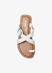 Michael Kors Ashton Leather Flat Sandal