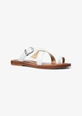 Michael Kors Ashton Leather Flat Sandal