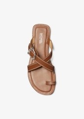 Michael Kors Ashton Leather Flat Sandal