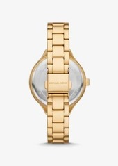 Michael Kors Aspyn Gold-Tone Pavé Watch