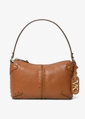 Michael Kors Astor Large Studded Leather Shoulder Bag