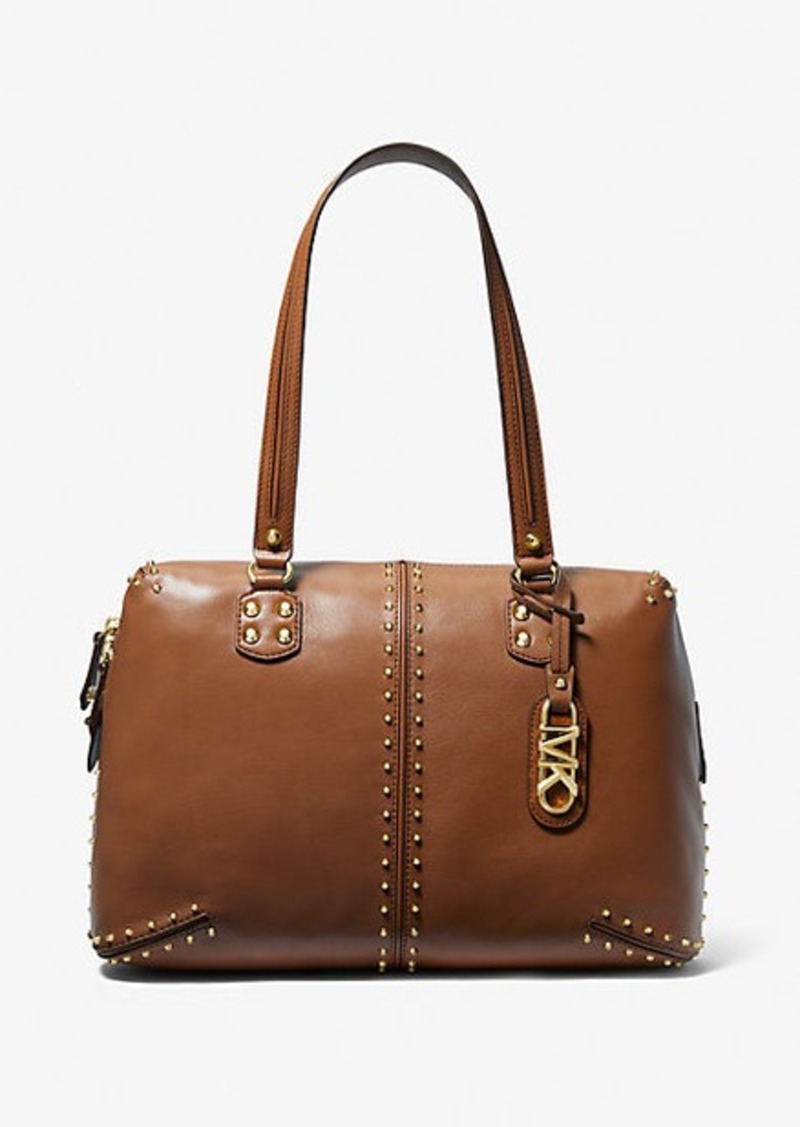 Michael Kors Astor Large Studded Leather Tote Bag