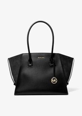 Michael Kors Avril Extra-Large Leather and Suede Tote Bag