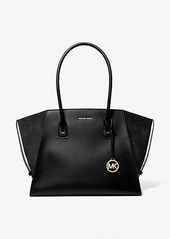 Michael Kors Avril Extra-Large Leather and Suede Tote Bag