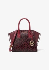 Michael Kors Avril Extra-Small Cheetah Print Calf Hair and Leather Satchel