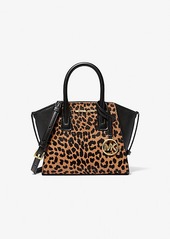 Michael Kors Avril Extra-Small Cheetah Print Calf Hair and Leather Satchel