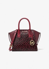 Michael Kors Avril Extra-Small Cheetah Print Calf Hair and Leather Satchel