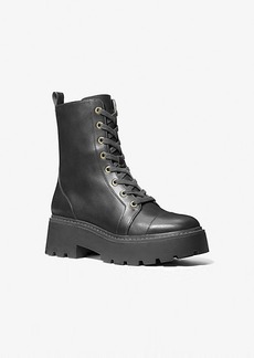 Michael Kors Blake Leather Combat Boot