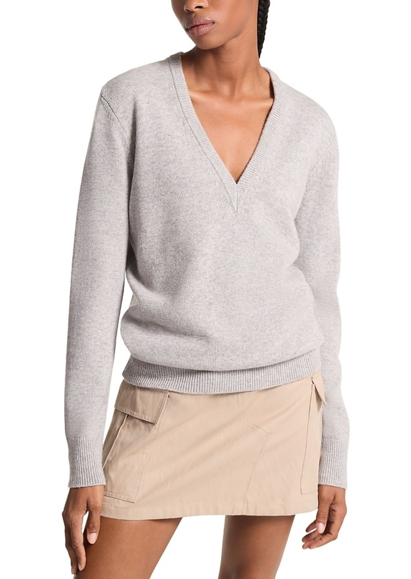 Michael Kors Bloomingdale's Cashmere V Neck Sweater - Exclusive