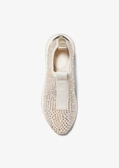 Michael Kors Bodie Embellished Mesh Slip-On Trainer