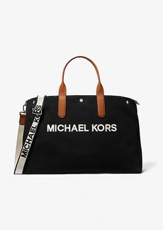 Michael Kors Brooklyn Oversized Cotton Canvas Tote Bag