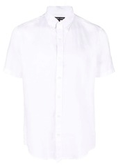 Michael Kors button-down short-sleeve linen shirt