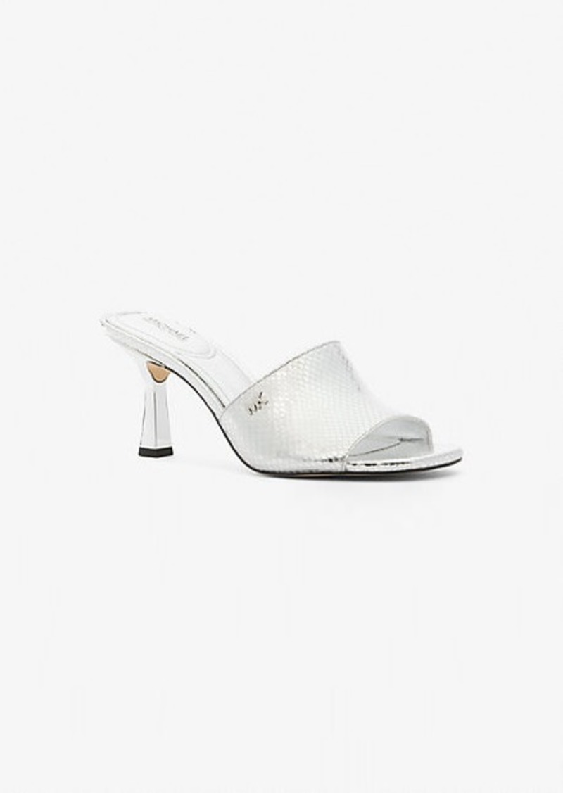 Michael Kors Cara Metallic Snake Embossed Mule