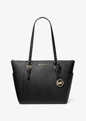 Michael Kors Charlotte Large Saffiano Leather Top-Zip Tote Bag