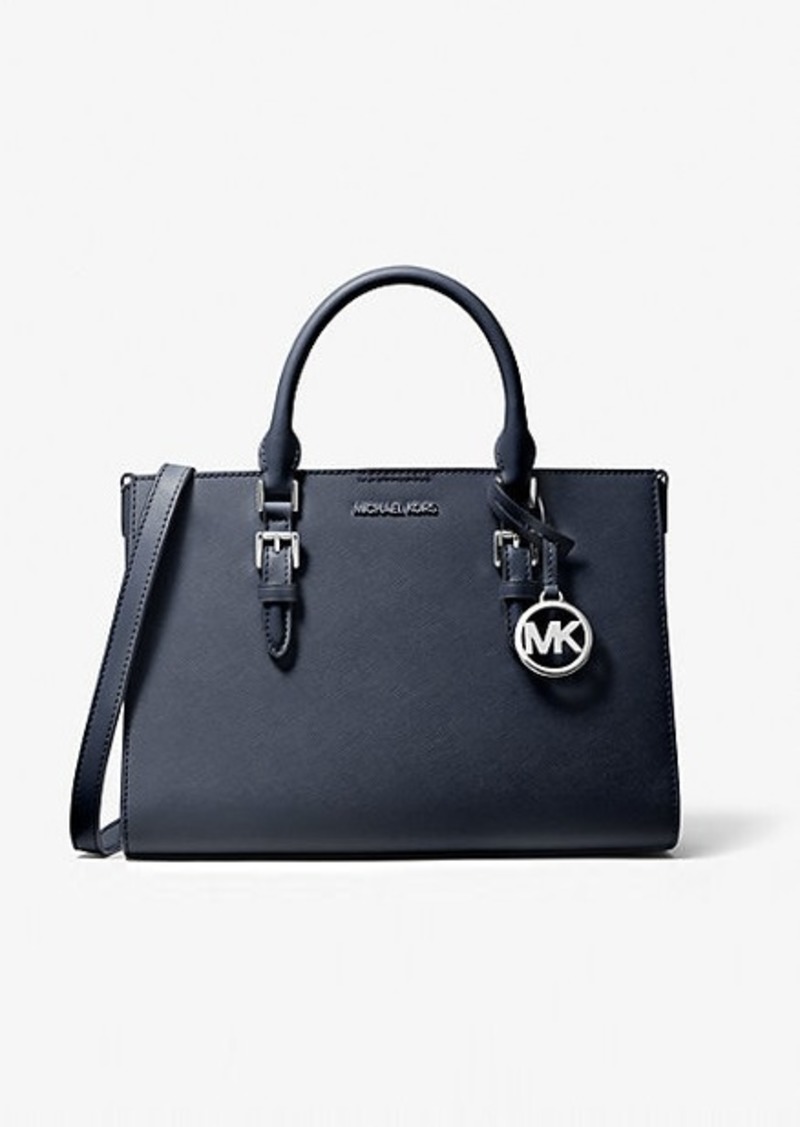 Michael Kors Charlotte Medium Saffiano Leather 2-in-1 Satchel Bag