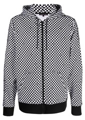 Michael Kors checkerboard-print zipped jacket